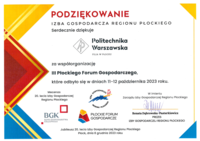 Podziękowanie od Izby Gospodarczej Regionu Płockiego